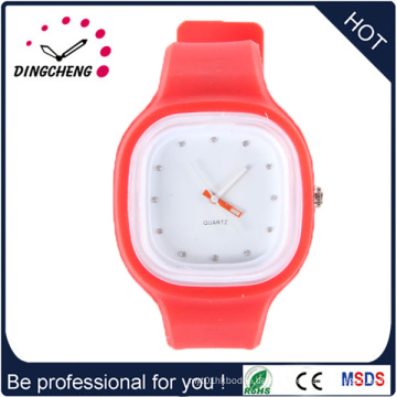 2015 rote Qualitäts-Mode-Charme-Gelee-Uhr (DC-978)